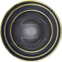 Deco Glass Dinnerware in Purple 13inches