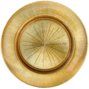 Metallic Glass Charger Plate in Gold 13inches