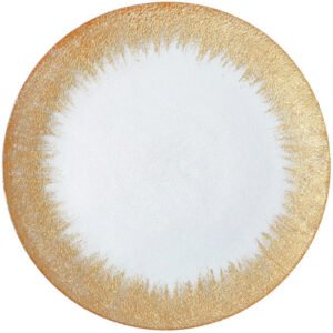 Stardust Glass Charger Plate in Gold 13inches