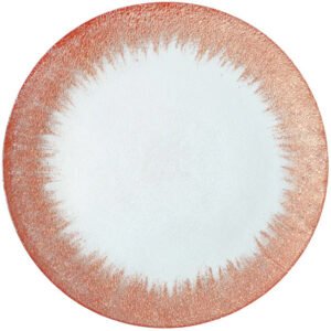 Stardust Glass Charger Plate in Rose Gold 13inches