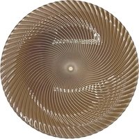 Omni Swirl Glass Charger Plate in Bronze 13inches