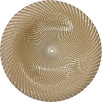Omni Swirl Glass Charger Plate in Champagne 13inches