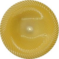 Omni Swirl Glass Charger Plate in Gold 13inches