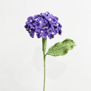 Head Handmade Flower Flower Finished Flower Hydrangea Purple
