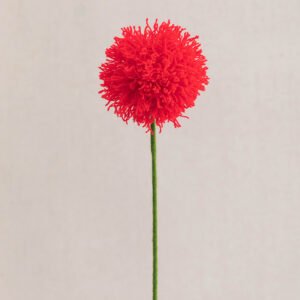 Handmade Flower-Christmas Series Decoration Dandelion Finished Products Red