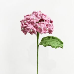 Head Handmade Flower Flower Finished Flower Hydrangea Pink