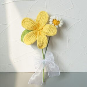 Multi-head Handmade Flower Flower Finished Flower Yellow