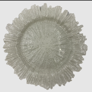 Reef Glass Charger Plate in Pearl 13inches