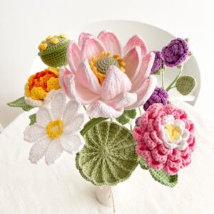 Handmade Flower-Lotus and Lotus Pod Finished