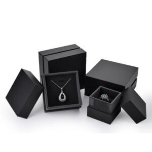 GM01-08 Custom Embossed Velvet Round Jewelry Packaging Box